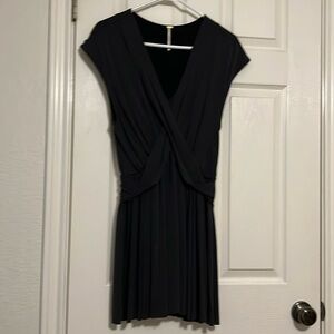 NWT Free People mini dress-smoky black